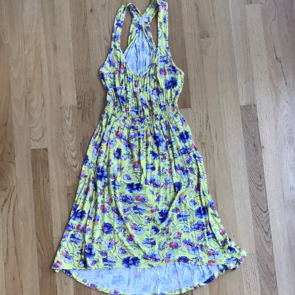 Anthropologie Weston yellow summer dress